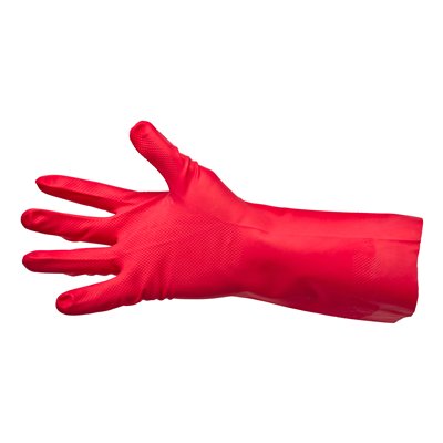 119225: Gants de ménage en nitrile - ROUGE - MEDIUM