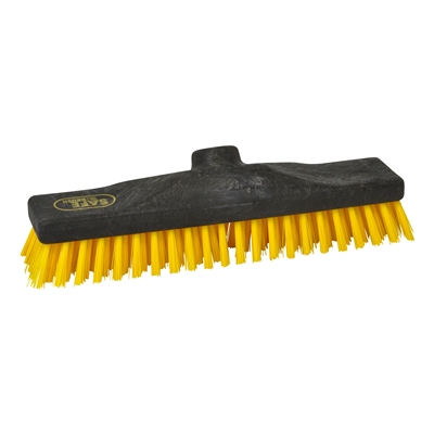 170130: Brosse à récurer industrie - 30 cm - NOIR/JAUNE