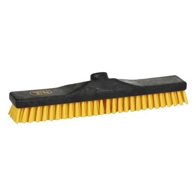 170130: Brosse à récurer industrie - 40 cm - NOIR/JAUNE