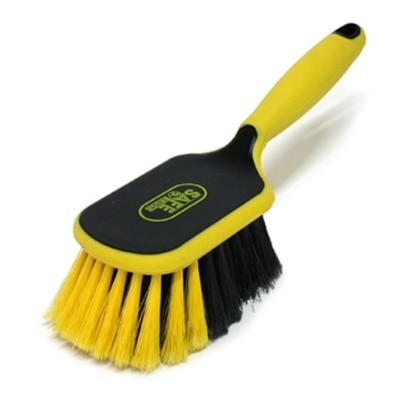 170525: Brosse à main industrie douce - 26 cm - NOIR/JAUNE