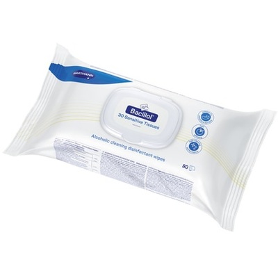 230219: Bacillol 30 Tissues - Flowpack 80 pièces (BE: BE-REG-00125, NL: 16332N, FR: 42371, LUX: 171/13/L) (Lot: 246644-516166)