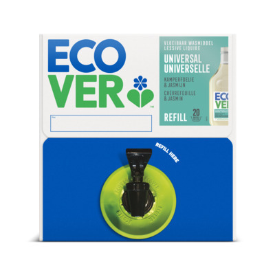 283019: Ecover Lessive Liquide Lavande - 15 l - bag-in-box - 11 langues