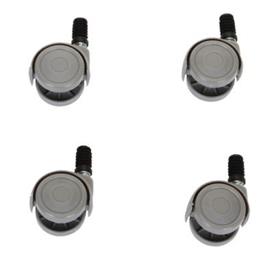 510011: Set de 4 roues pour seau rectangulaire 20 l / bac de tri sélectif