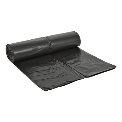 610312: Sac BD - 65/25 x 140 cm - T70 - 350 l - NOIR - rouleau 10 pièces
