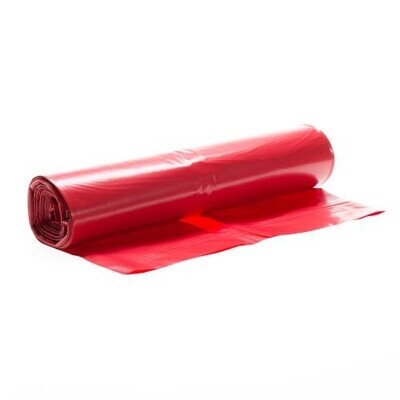 620345: Sac HD - 58 x 100 cm - T23 - 75 l - ROUGE - rouleau 20 pieces