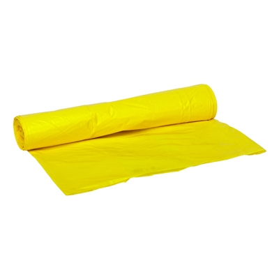 625064: Sac HD - 55 x 100 cm - T22 - 70 l - JAUNE - rouleau 25 pièces