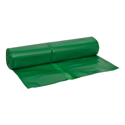 710123: Sac BD - 70 x 110 cm - T45 - 115 l - VERT - rouleau 25 pièces