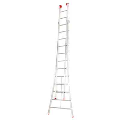 667206: Échelle coulissante 2 éléments - 2 x 6 marches - 1,75/2,75 m - 8,7 kg