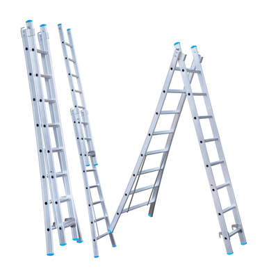 666208: Échelle coulissante 2 éléments - 2 x 8 marches - 2,25/3,50 m - 11,0 kg