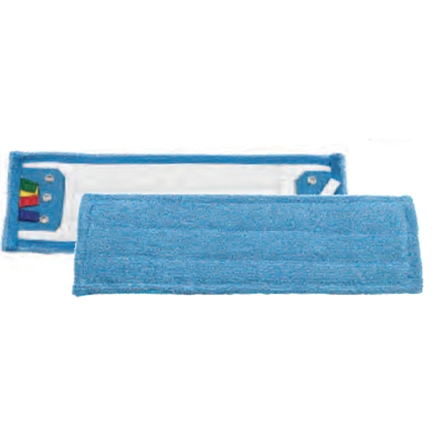 710537: Frange Micro bleue poche/languette 3 trous - 40 cm - BLUE
