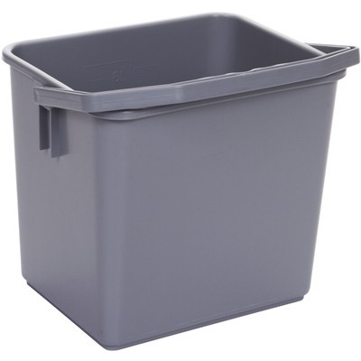 722000: Seau - 6 l - GRIS - anse GRISE