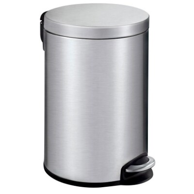 650347: Seau à pédale en inox mat - 12 l