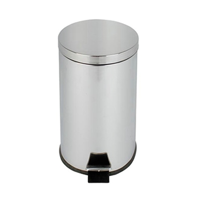 748076: Seau à pédale en inox brillant - 20 l
