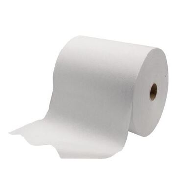 770800: Rouleau essuie-mains - non tissé - 40 m x 25 cm - BLANC - 12 rouleaux