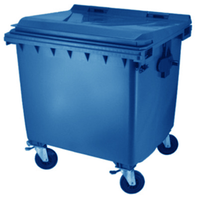 751266: Conteneur avec 4 roues - 770 l - BLEU