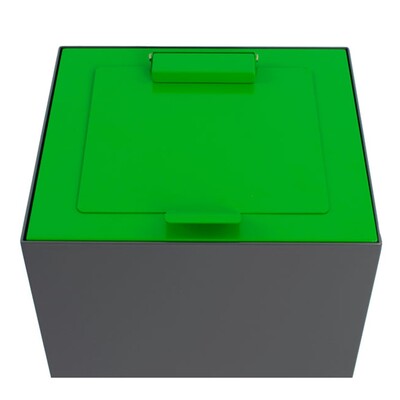 750507: Couvercle fermé pour Bomabin Select Modus - 90 l - VERT