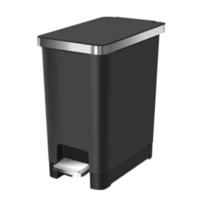 625397: Admire Poubelle à pédale - 10 l - NOIR