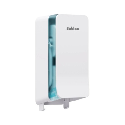 213070: Hyginity Distributeur double pour papier toilette système en rouleau - BLANC - 333422