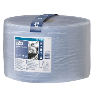 770701: Tork Advanced Wiper 420 Blue performance Roll 2ply 510m x 23.5cm - 130051