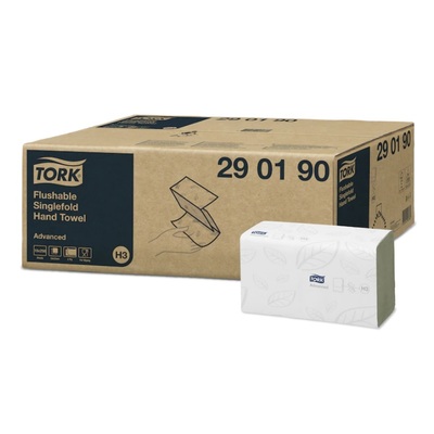 771100: Tork Advanced essui-mains - ZZ - 2 plis - 23 cm x 23 cm - 15 x 250 pièces - 290190