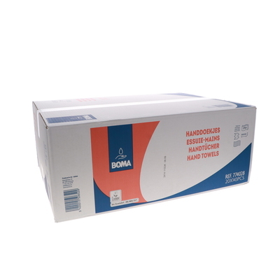 774028W: Essuie-mains multifold - 2 plis - BLANC - 2860 pièces - Ecolabel