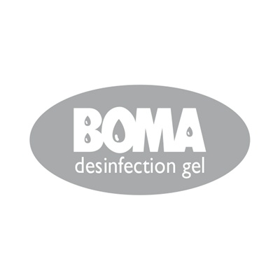 774821: Plaquette 'BOMA désinfection gel' pour distributeurs Absynth - GRIS