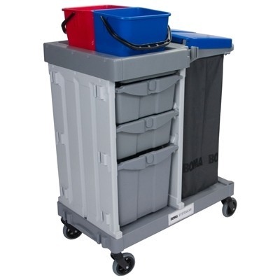 712306: SystemCar 1052 R - avec des roues en caoutchouc et tiroirs verrouillables