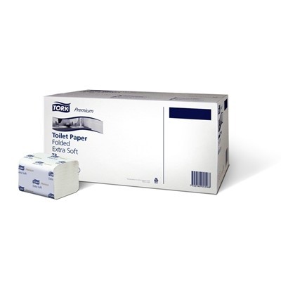 T114276: Tork Premium Toilet Paper Folded Extra Soft 2ply 21x11cm 30x250pcs (Bulk-Tork Soft) - 114276