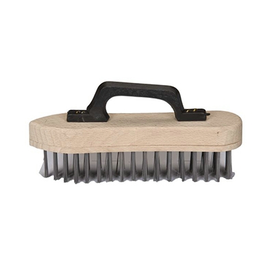 Brosse acier ovale + poignée