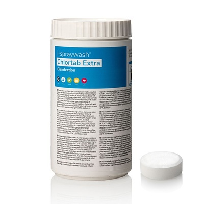 SprayWash ChlorTab Extra - 18 stuks (BE-REG-00665 - Dit product is een biocide ingedeeld in het gesloten circuit, 70837F) (Lot: 221025C10)