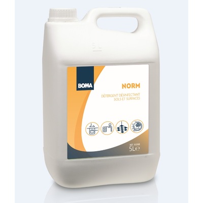 Norm - Détergent désinfectant sols et surfaces - 5 l (Ce produit est un produit biocide affecté au circuit restreint, FR: 77369, LUX: 139/24/L)