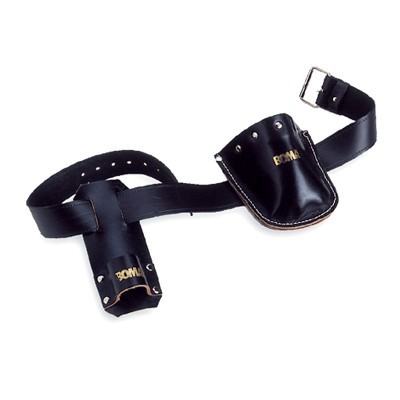 Ceinture de laveur de vitres avec poche pour peau de chamois et support pour raclette ou mouilleur.