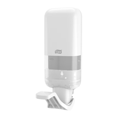 Distributeur de savon et désinfectant Tork - Levier Coude - 564100 - Blanc