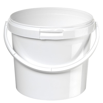 Emmer met hengsel - 6,5 l - WIT