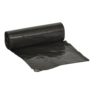 HD zak - 60 x 60 cm - T10 - 35 l - ZWART - rol 50 stuks