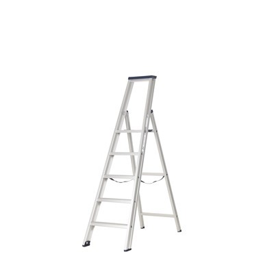 Industrial step ladder - 4 + 1 rungs - 1.25 m - 10 kg