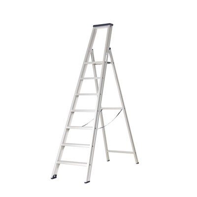 Industrial step ladder - 6 + 1 rungs - 1.75 m - 13 kg