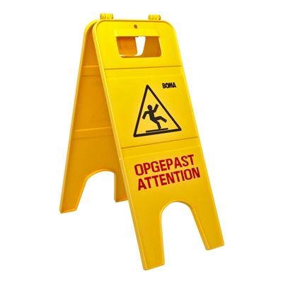 Panneau de signalisation double 'Opgepast-Attention'