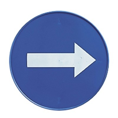 Panneau avec flèche pour cône de signalisation