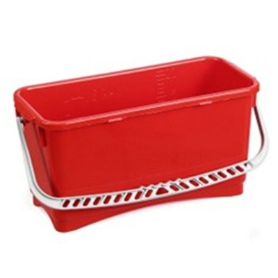 Seau rectangulaire - 20 l - ROUGE