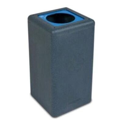 Bomabin Select Brick - 65 l - NOIR - couvercle BLEU