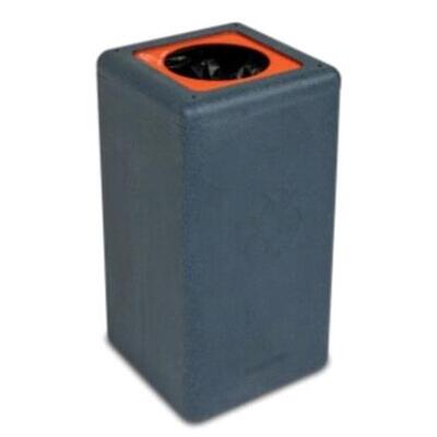 Bomabin Select Brick - 65 l - NOIR - couvercle ORANGE