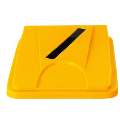 Couvercle "papiers" pour poubelle Bomabin Select Flat - JAUNE