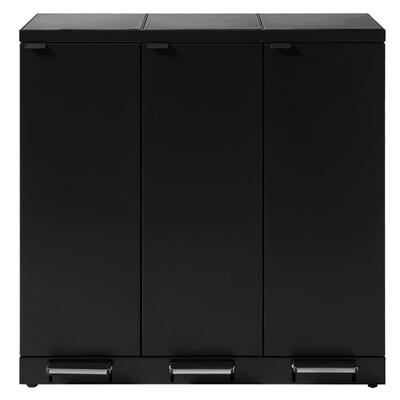 Bomabin Select Bica - 3 x 65 l - NOIR - pédale/pédale/pédale