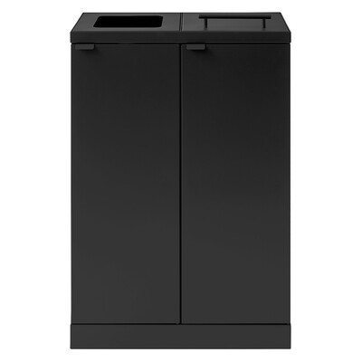Bomabin Select Bica - 2 x 65 l - NOIR - ouvert/couvercle