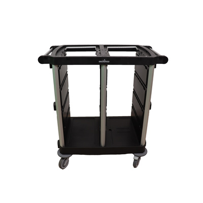 Greenspeed C-Shuttle open waste collection trolley with 2 compartiments