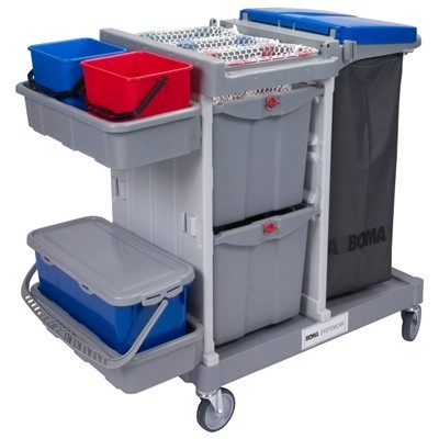 SystemCar 1350 DL - met standaard wielen en lades met slot/sleutel