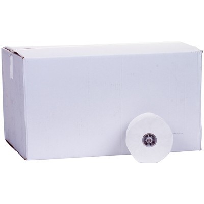 Papier toilette système avec inserts (distributeur Satino) - tissu recyclé - 2 plis - 100 m - 725 coupons - BLANC - 36 rouleaux