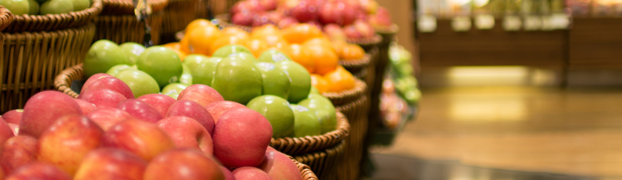 Fruits dans un supermarché
