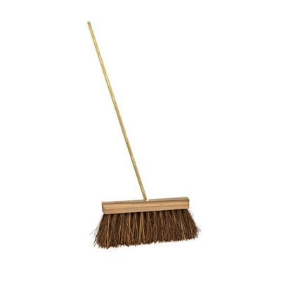 100002: Balai de rue Bassine - 32cm - avec manche en bois - 140cm